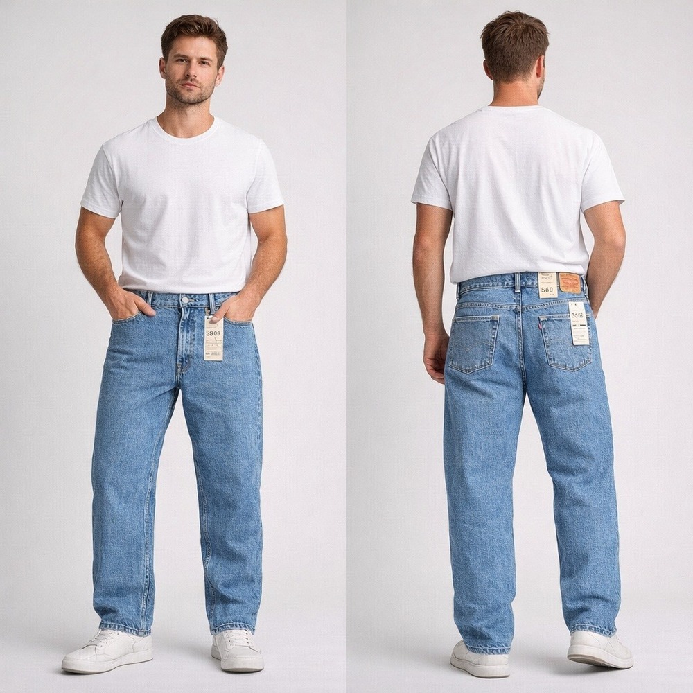 Levi's 560 Comfort Fit Jeans Men's 38x38 Blue Stonewash‎ NWT Cotton